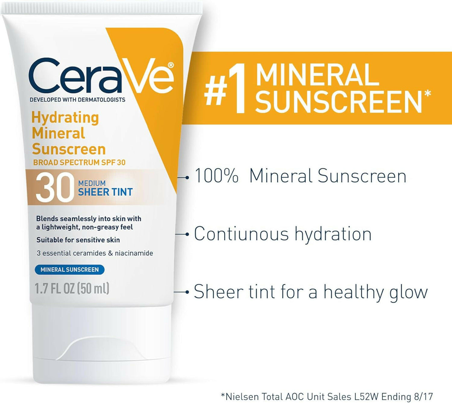 CERA VE-SUNSCREEN FACE SHEER TINT - I CARE