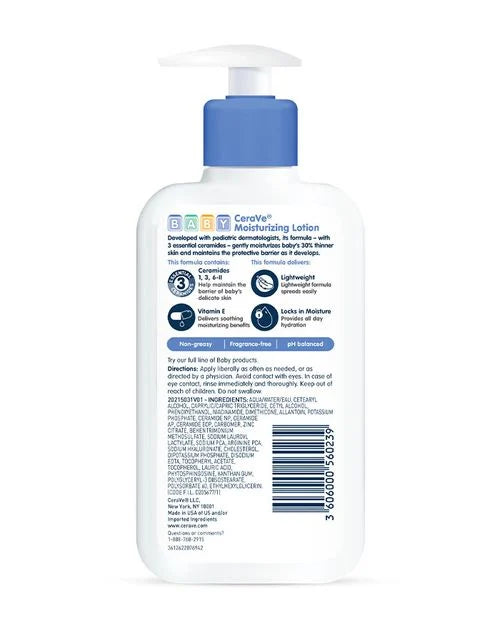 CERAVE BABY MOISTURIZING LOTION 237ml - I CARE