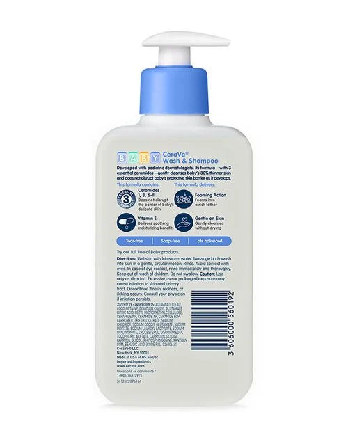 CERA VE BABY WASH & SHAMPOO 237ml - I CARE