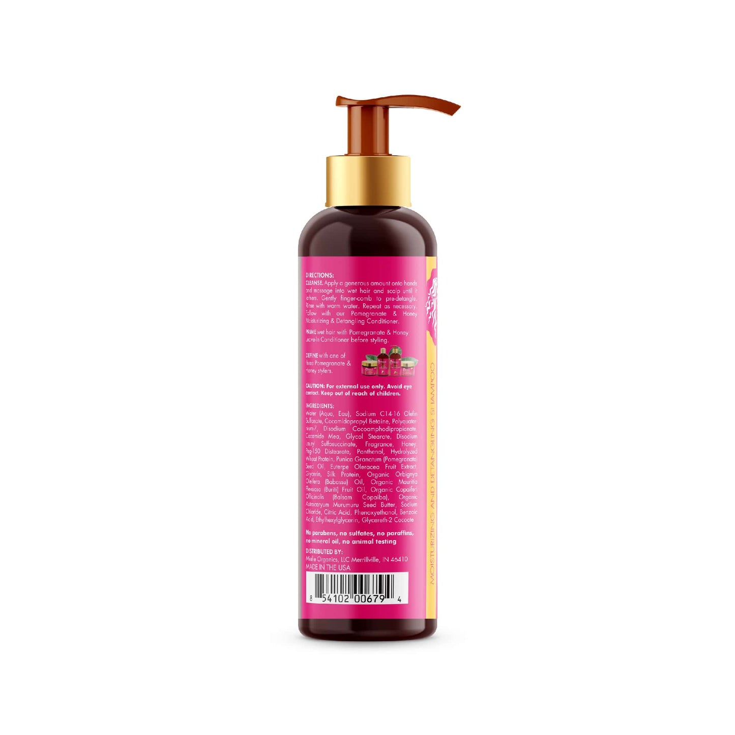 MIELLE - MOISTURIZING AND DETANGLING SHAMPOO - I CARE