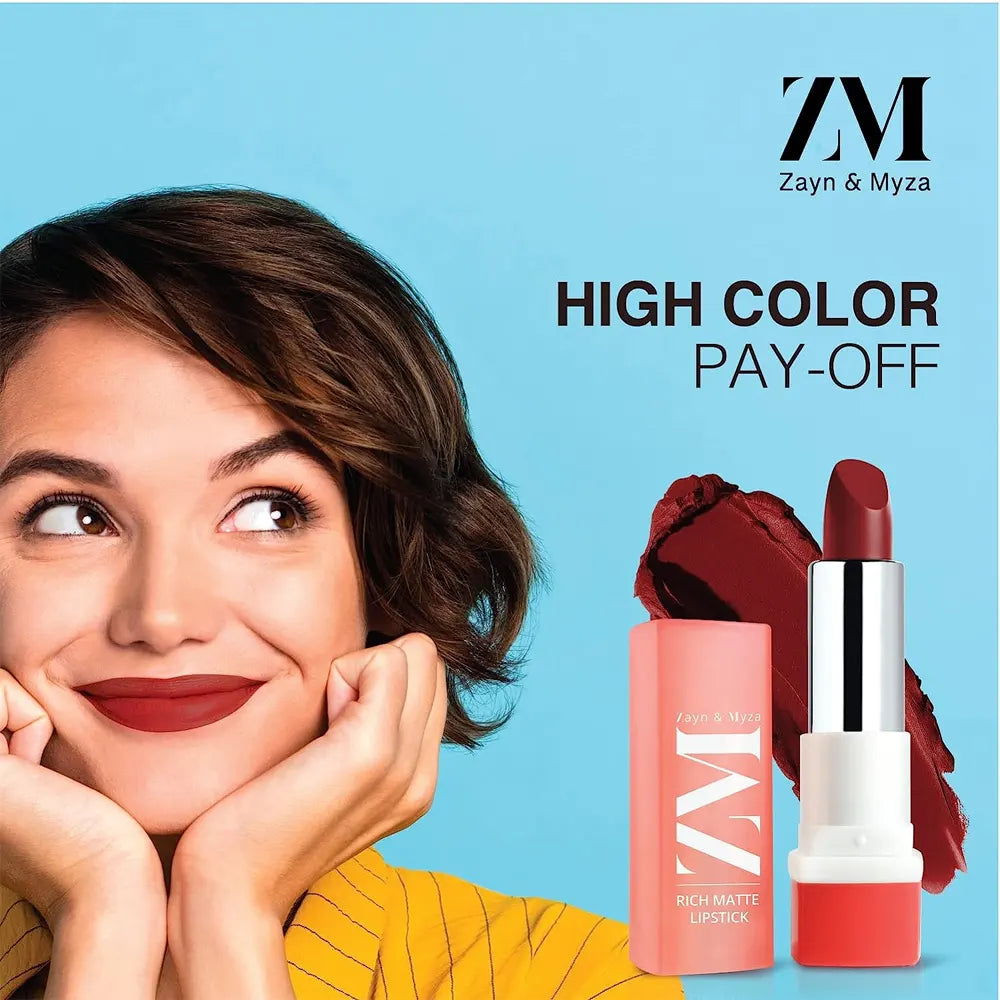 Zayn And Myza Rich Matte Lipstick 05 Mellow Drama 4.2G - I CARE